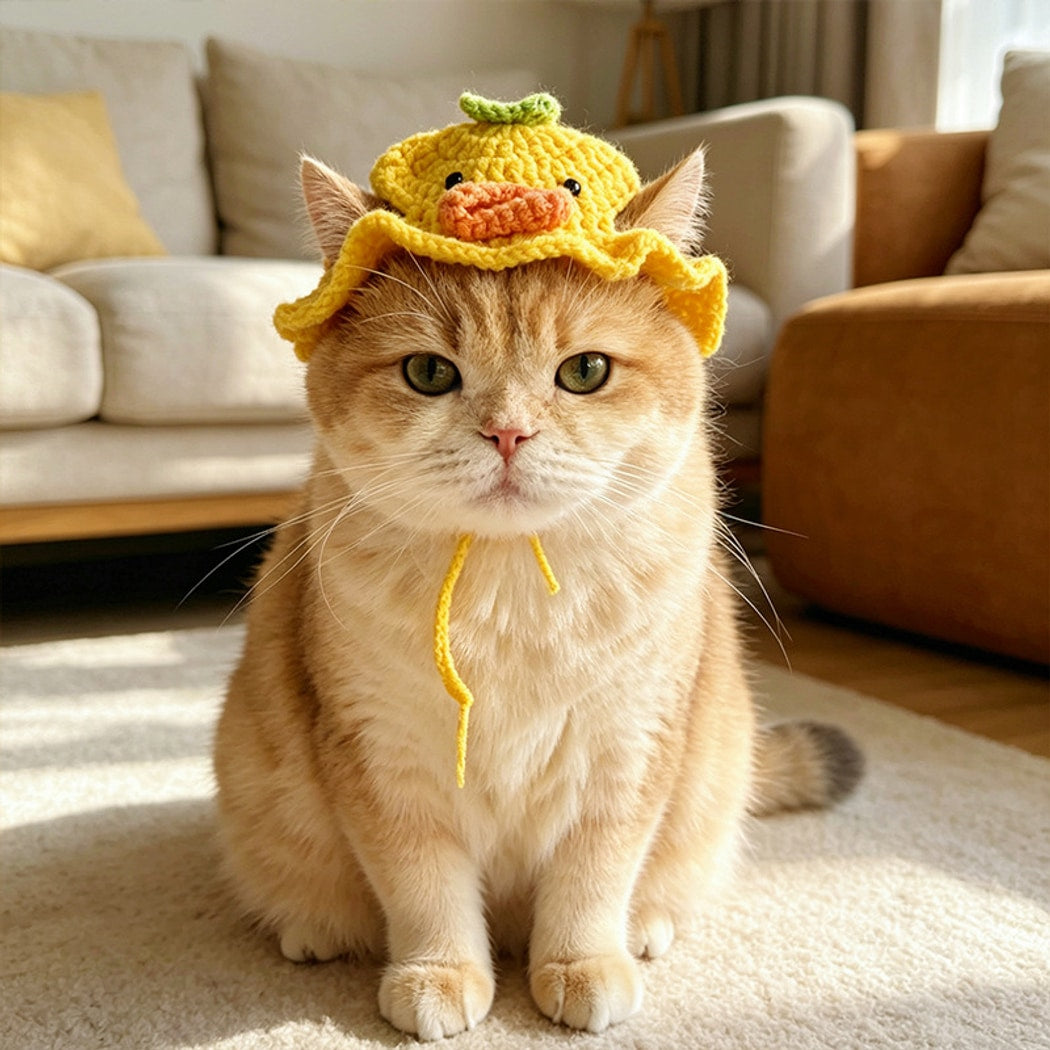 Ozzie - Playful Pet Tie Straps Hat