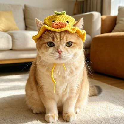 Ozzie - Playful Pet Tie Straps Hat