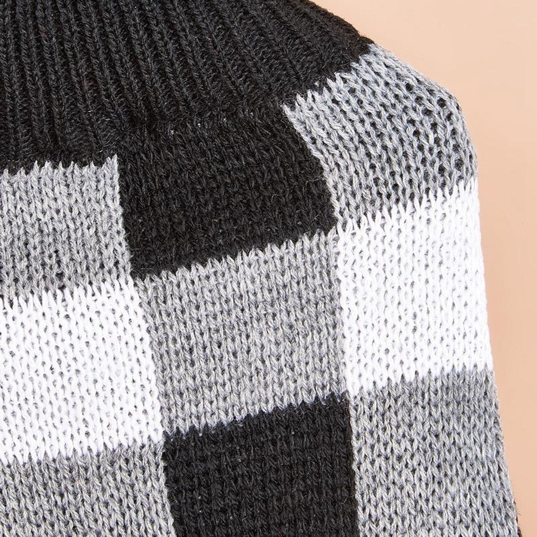 Ozzie - Classic Check Pullover Dog Sweater Outfit