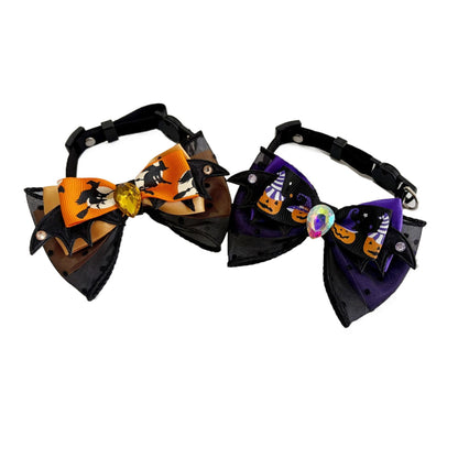 Mokka - Halloween Bat Bow Breakaway Pet Collar