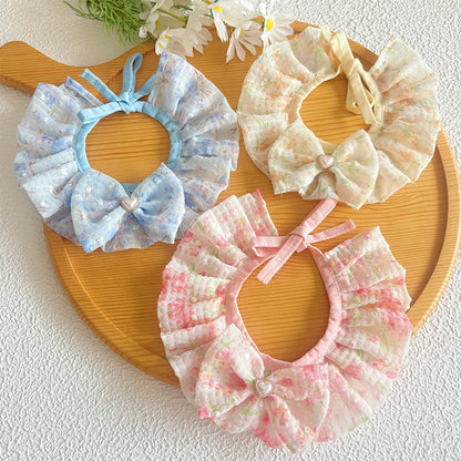 Mokka - Pastel Floral Bow Cat Collar