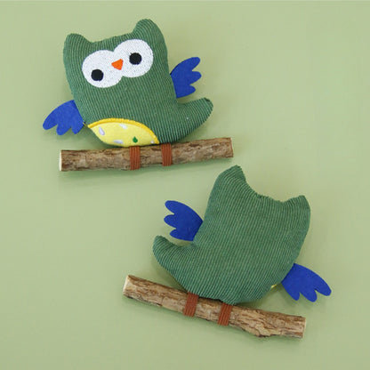 Moo - Corduroy Owl Cat Toys