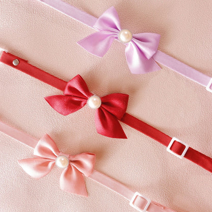 Mokka - Princess Style Bow Detail Cat Collar