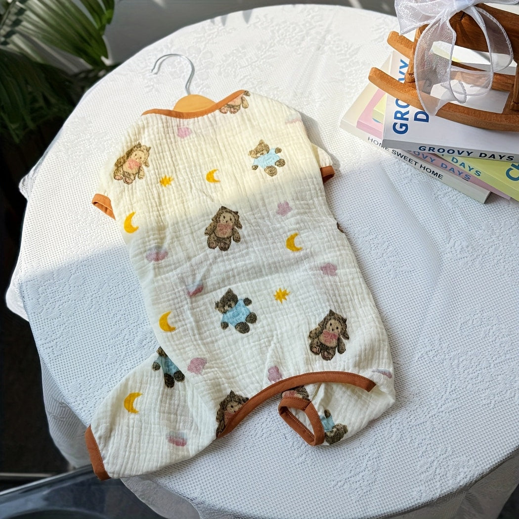 Ozzie - Cute Printed Cat and Dog Everyday Pet Dress