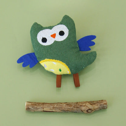 Moo - Corduroy Owl Cat Toys