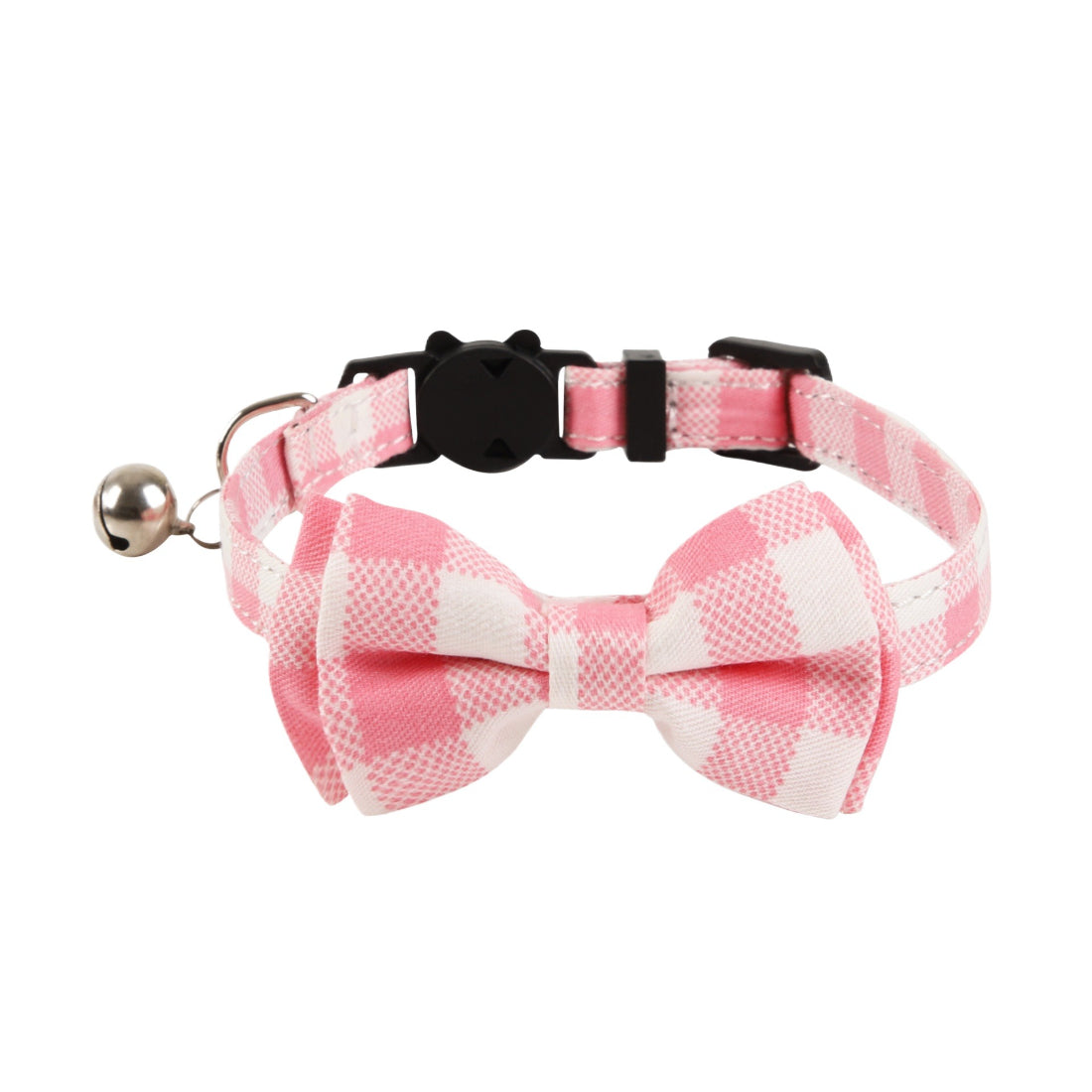 Soft bow tie cat collar named Mokka with vibrant floral print on display