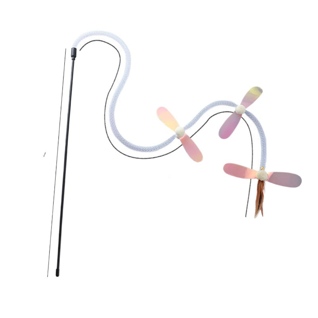 Moo - Iridescent Insect-Like Ornament Wand Cat Toy