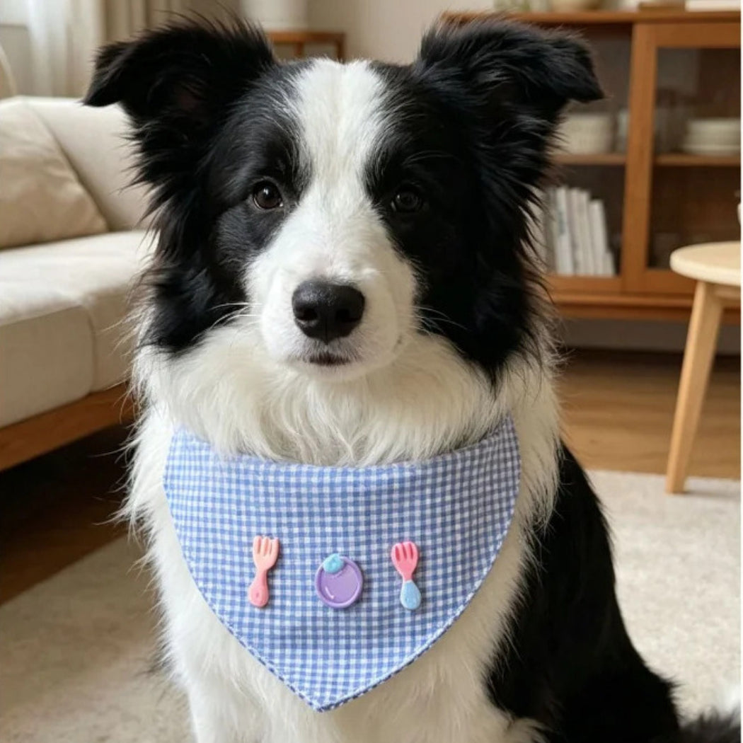 Mokka - Triangular Bandana Bib Pet Neckwear