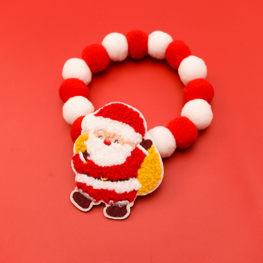 Christmoo - Cartoon Holiday Pattern Christmas Cat Collar
