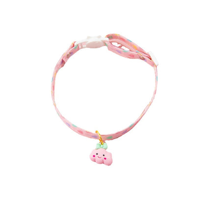 Mokka - Adjustable Heart Print Princess Style Cat Collar
