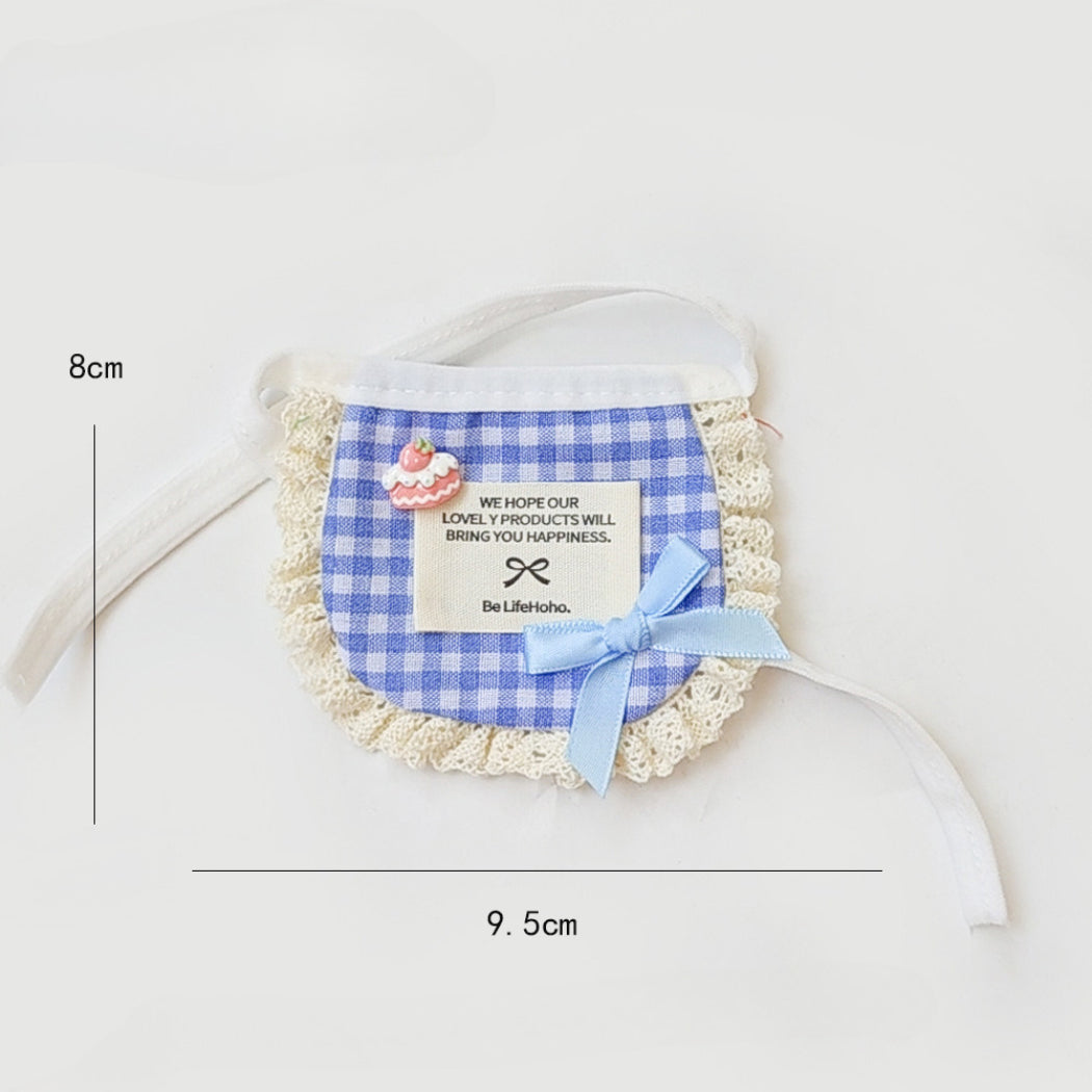 Mokka - Bow Lace-Look Pet Bib