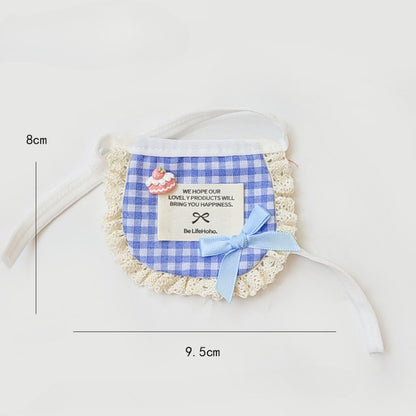 Mokka - Bow Lace-Look Pet Bib