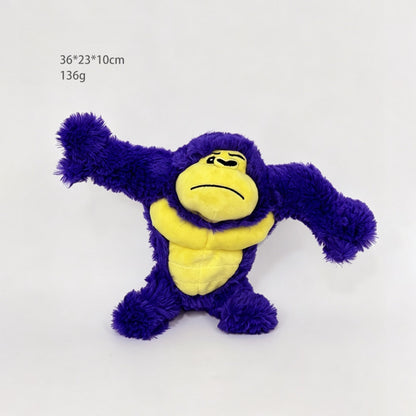 Petkin - Plush Gorilla Shaped Dog Squeaky Toy