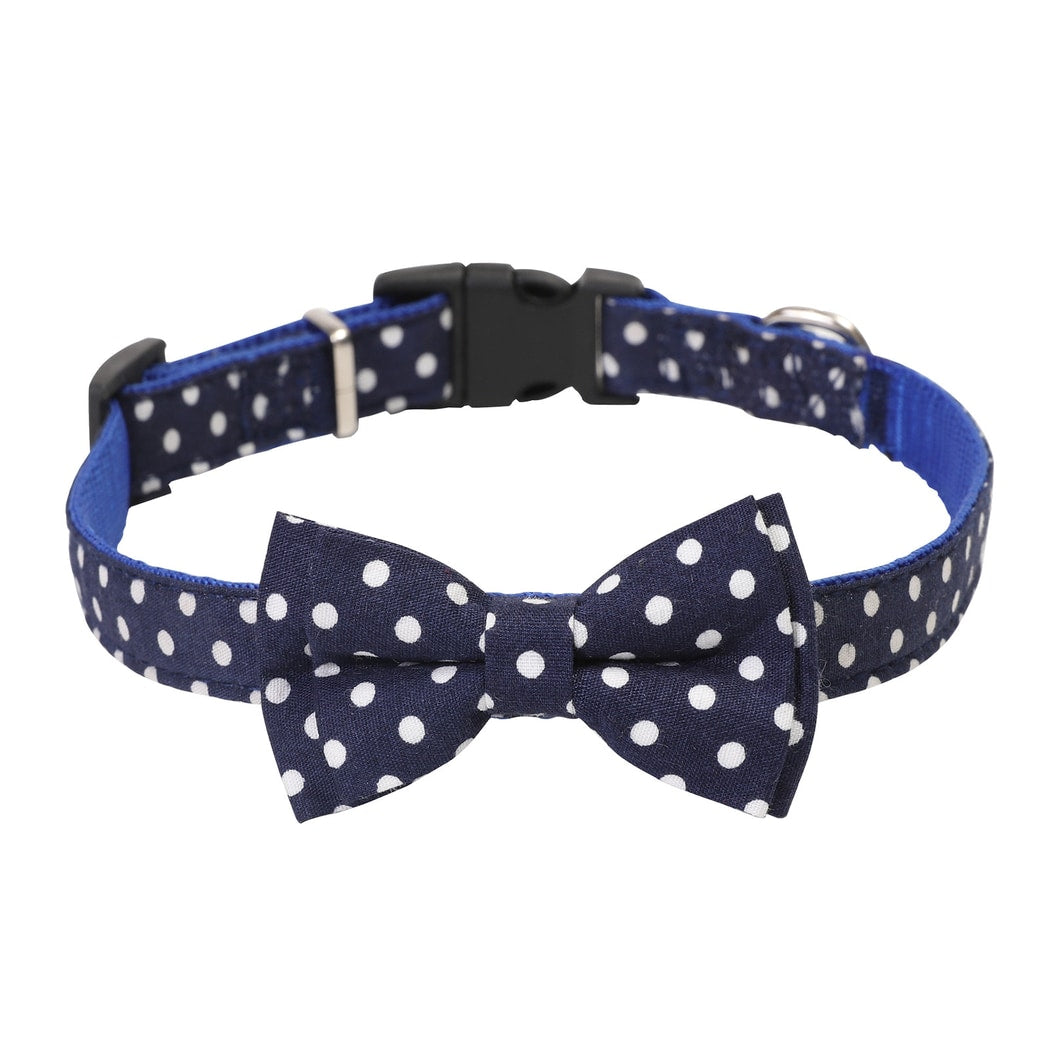 Mokka - Polka Dot Bow Detail Everyday Cat Collar