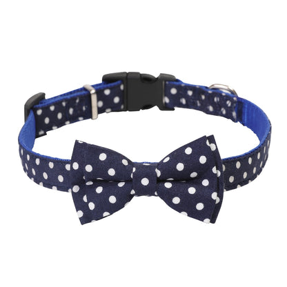 Mokka - Polka Dot Bow Detail Everyday Cat Collar