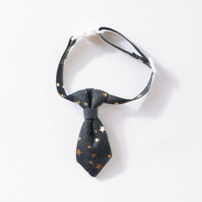 Mokka - Star Print Tie Decoration Cat Collar