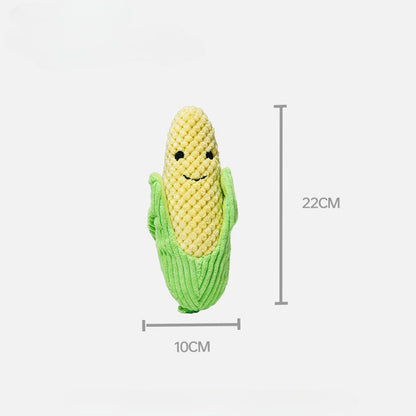 Petkin - Vegetable Shape Plush Squeaky Dog Toy