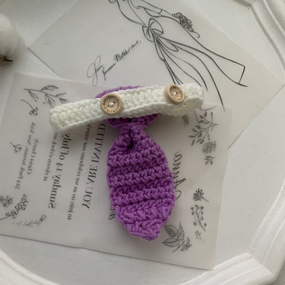 Mokka - Crochet Cat Necktie – Soft & Charming Accessory for Stylish Pets