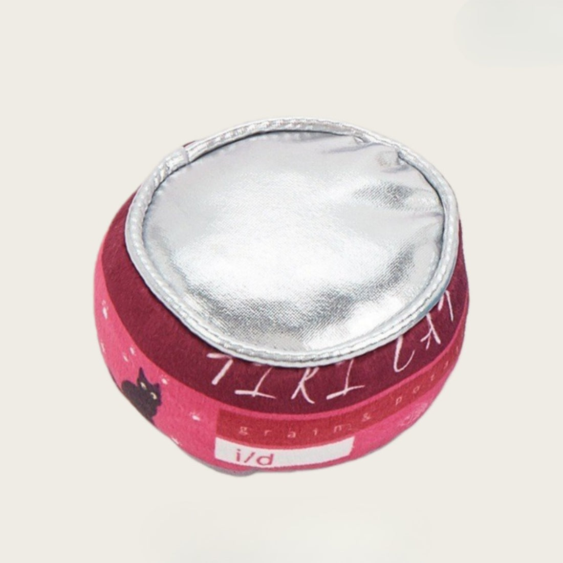 Moo canned cat toy packaging highlighting eco-friendly materials