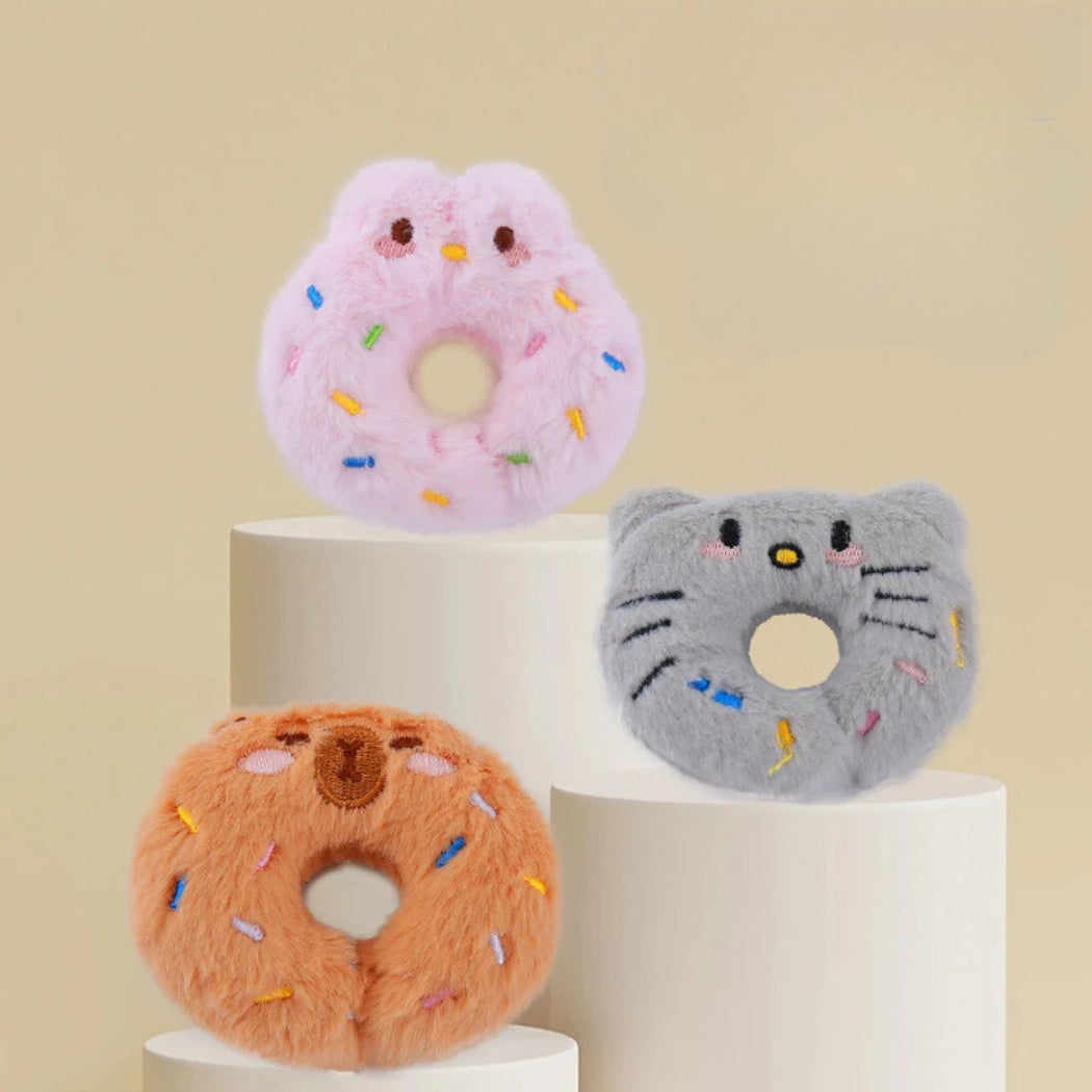 Moo - Animal Donut Plush Cat Toy
