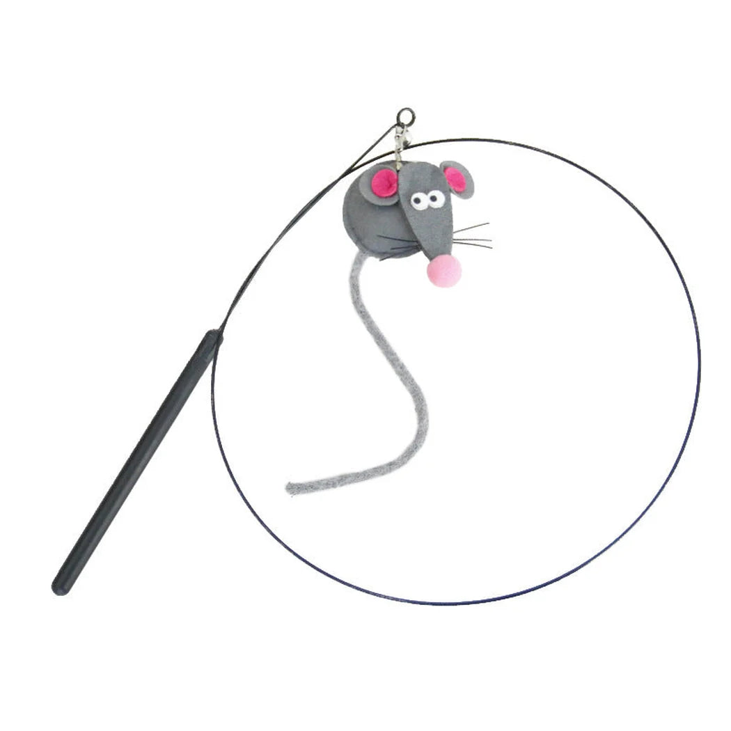 Moo - Felt Cat Teaser Wand
