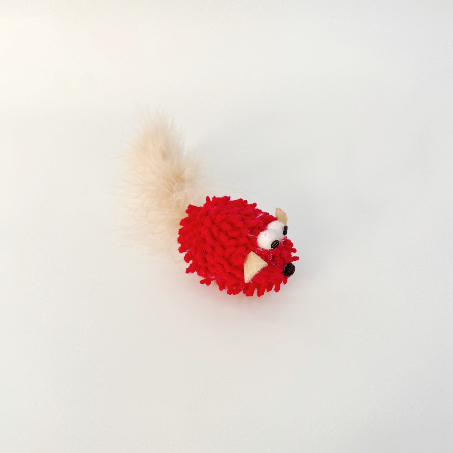 Moo - Feather Hedgehog Cat Toy