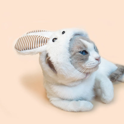 Ozzie - Fluffy Bunny Ears Hat for Cats