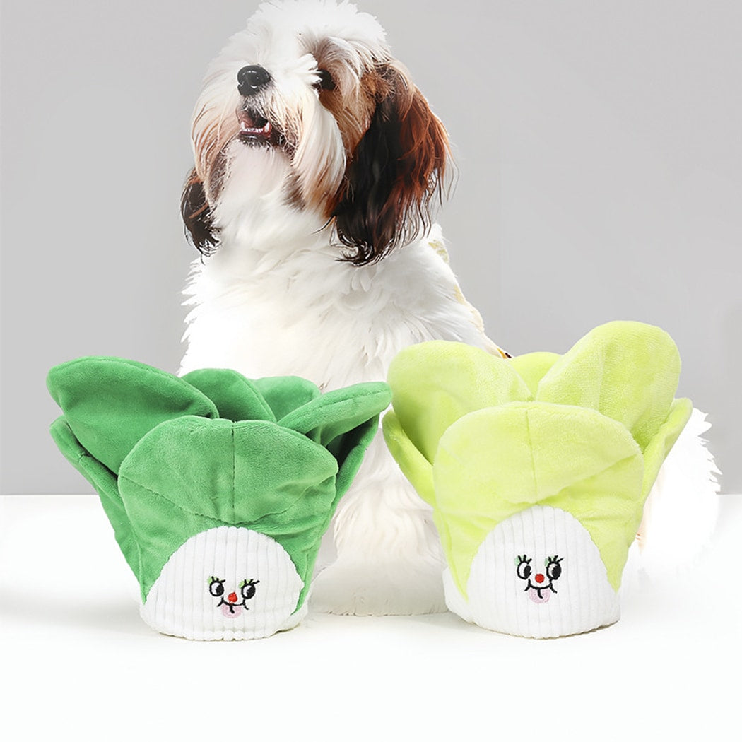 Petkin - Squeaky Crinkle Hide Treat Plush Dog Toy