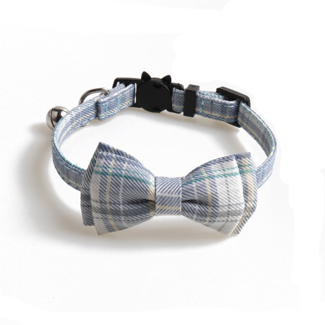 Mokka - British Plaid Bowtie Cat Collar