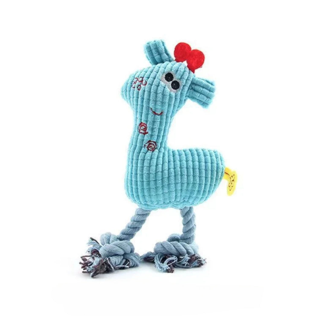 Petkin - Giraffe Plush Squeaky Dog Toy