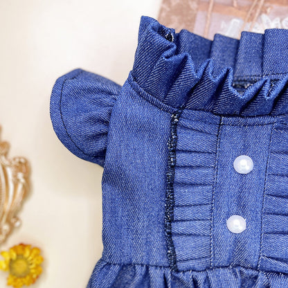 Ozzie - Ruffle High Waist Pet Dress for Cats & Dogs
