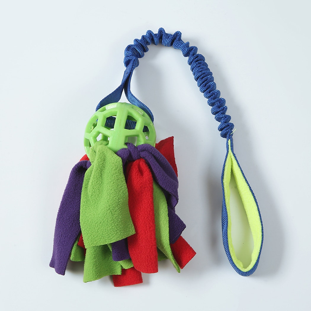 Petkin - Interactive Hollow Ball Rope Dog Toy