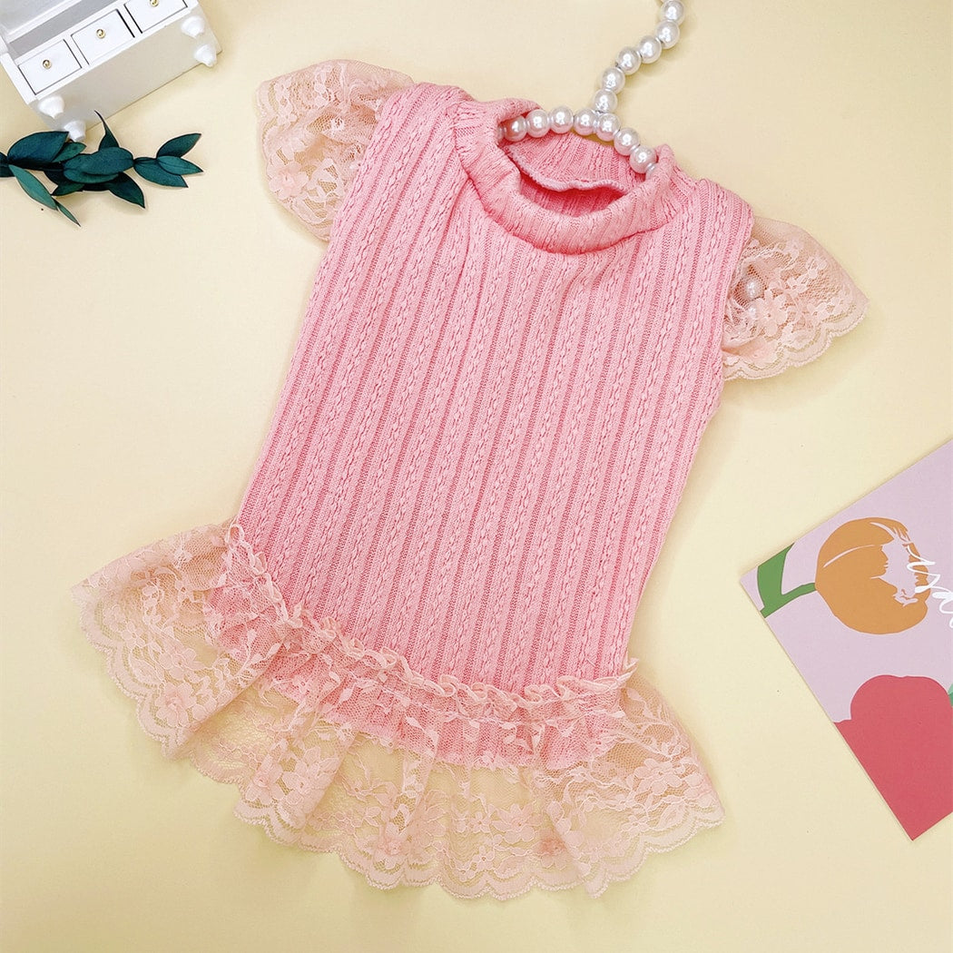 Ozzie - Casual Lace Trim Cat and Dog Pet Dress