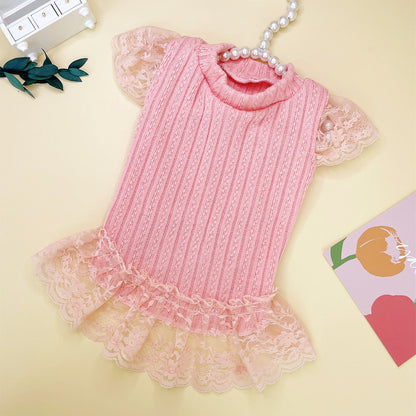 Ozzie - Casual Lace Trim Cat and Dog Pet Dress