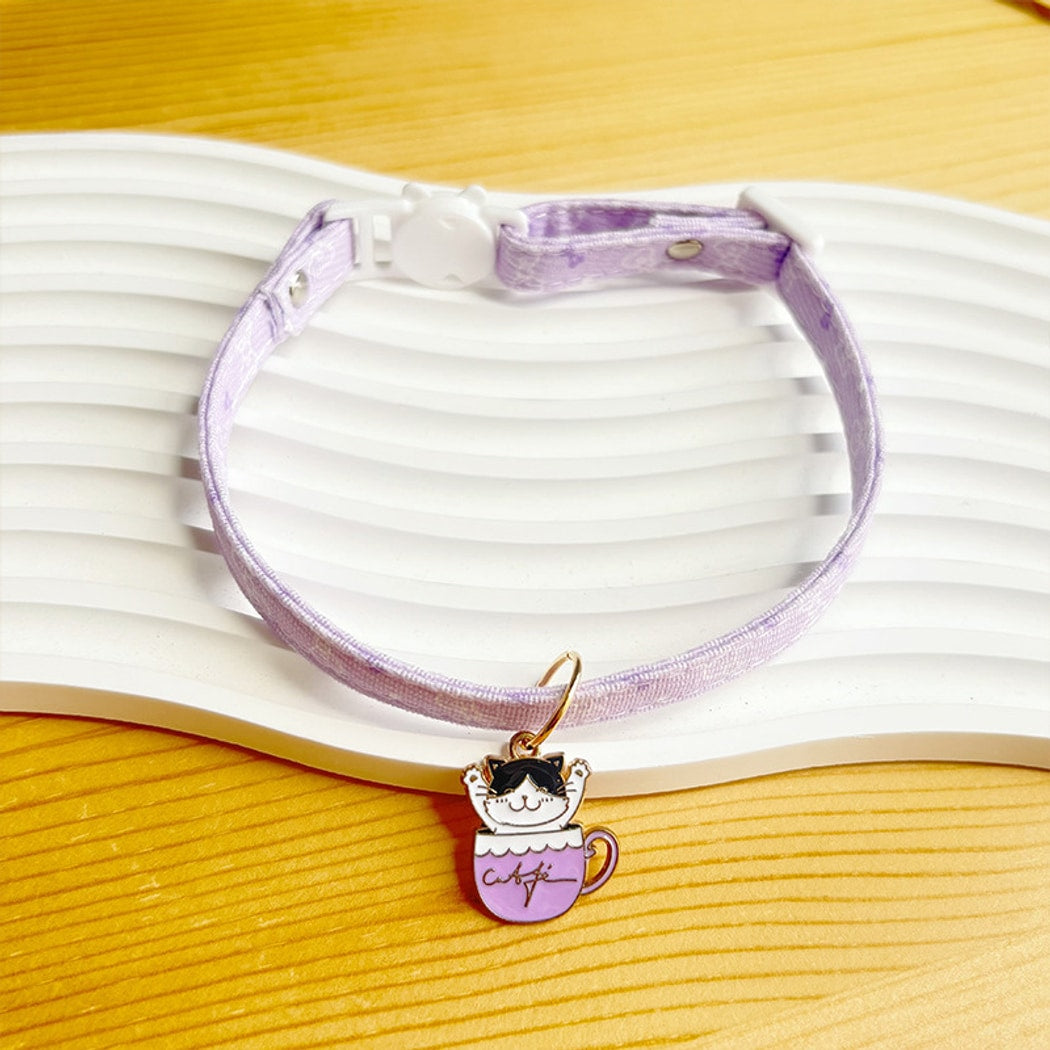 Mokka - Cute Princess Style Cat Collar with Pendant