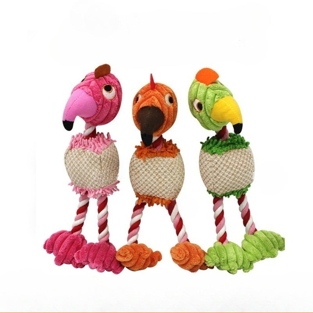 Petkin – Tropical Bird Rope Toy