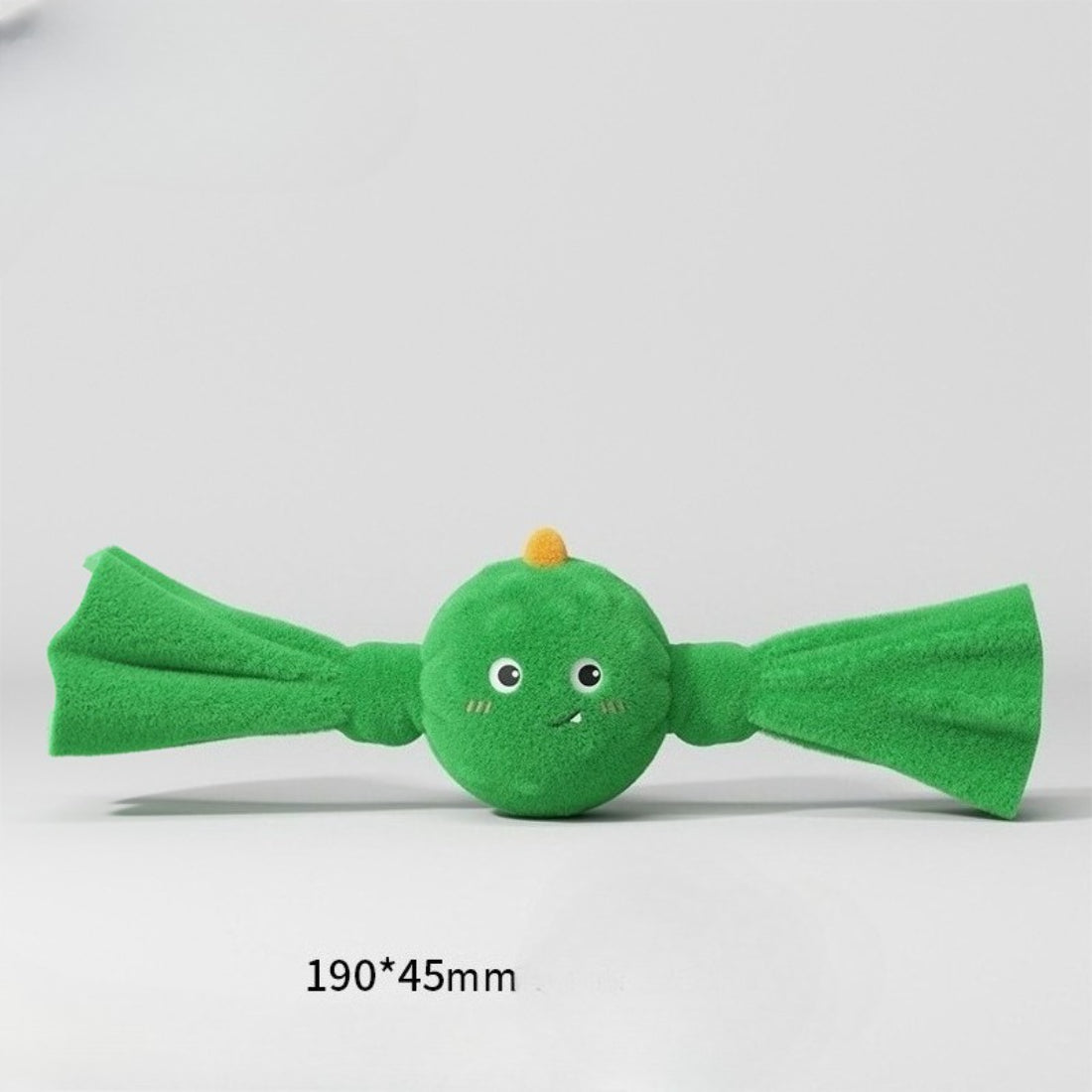 Petkin Monster Plush Ball dog toy displayed on white background