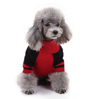 Ozzie - Red Skull Print Long Sleeve Pet Sweater