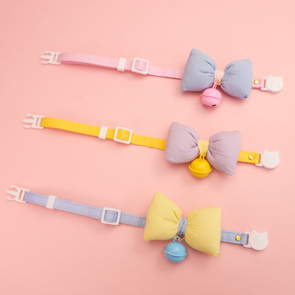 Mokka - Bow Bell Adjustable Cat Collar