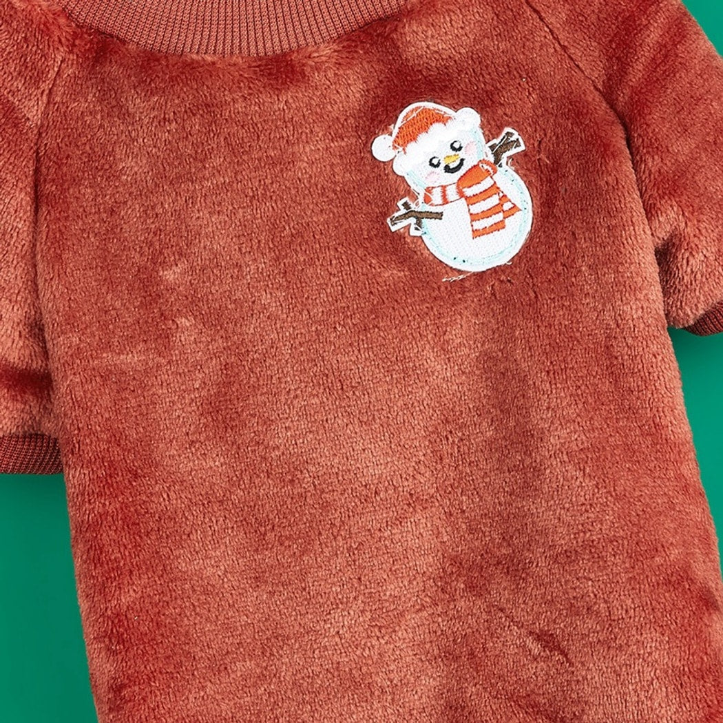 Christmoo - Christmas Motif Two-Leg Pet Outfit T-Shirt