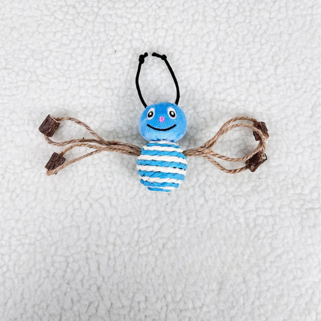 Moo - Smiling Rope-Wrapped Insect-Shaped Cat Toy