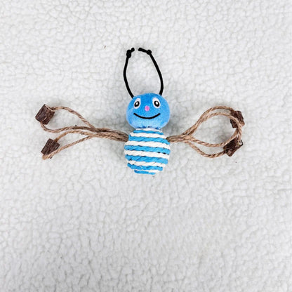 Moo - Smiling Rope-Wrapped Insect-Shaped Cat Toy