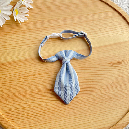 Mokka - British Style Tie Accent Cat Collar