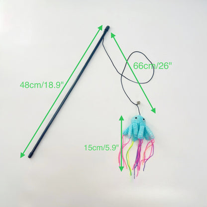 Moo - Octopus Teaser Wand Cat Toy