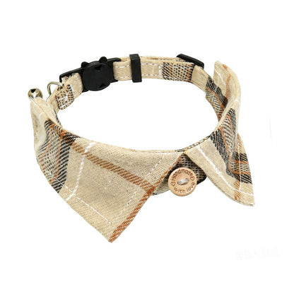 Mokka - Plaid Breakaway Buckle Bell Cat Collar