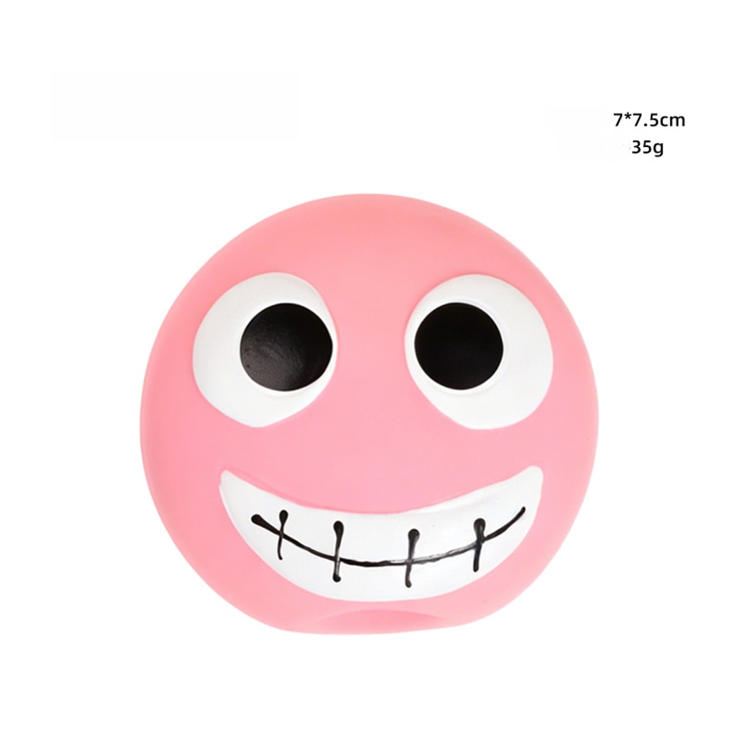 Petkin - Cartoon Smiley Squeaky Interactive Dog Toy