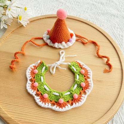 Ozzie - Ice Cream Pet Birthday Hat and Bib
