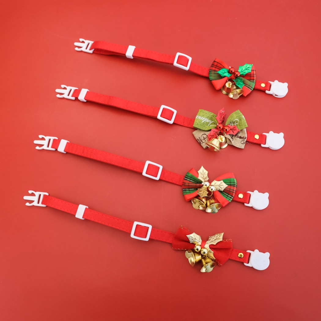 Christmoo - Christmas Bow Bell Cat Collar