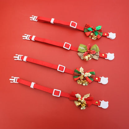 Christmoo - Christmas Bow Bell Cat Collar