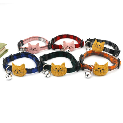 Mokka - Rustic Cartoon Cat Decoration Cat Collar